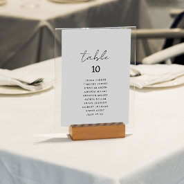 Numeração De Mesa Gráfico de Assentos de Casamento com Letra Manuscr