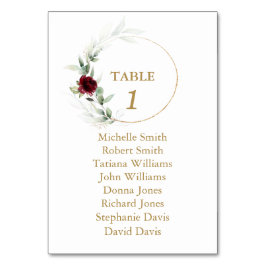 Numeração De Mesa Gráfico de Assentos de Casamento de Casamentos Flo