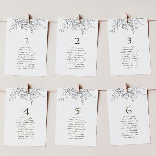 Numeração De Mesa Gráfico de Assentos de Mesa de Casamento de Buquê