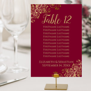 Numeração De Mesa Gráfico de Sentados de Casamento de Casamentos Bu