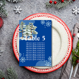 Numeração De Mesa Gráfico Sentado Floco de neve Real Floco de invern