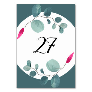 Numeração De Mesa Greenery Wild Forest Vibe