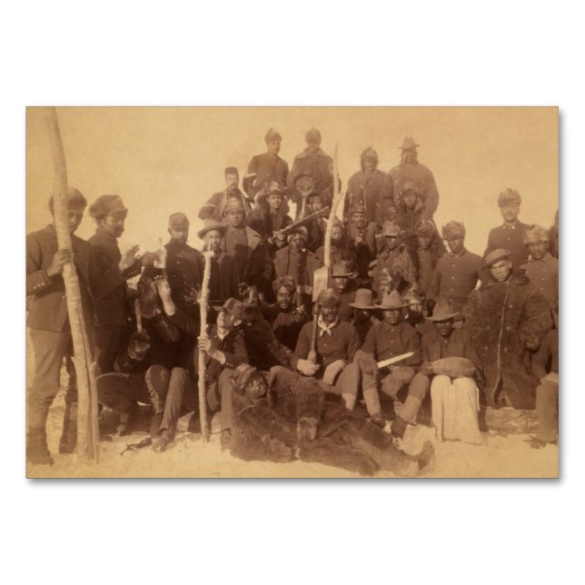 Numeração De Mesa Guerreiros de Buffalo: Cavalaria Negra Americana L (Frente)
