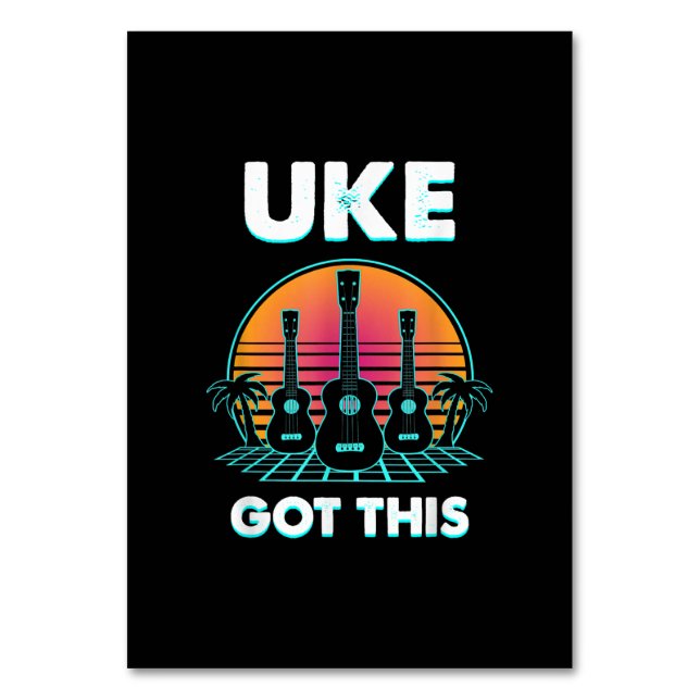 Numeração De Mesa Guitarist Uke Got This Birthday (Frente)