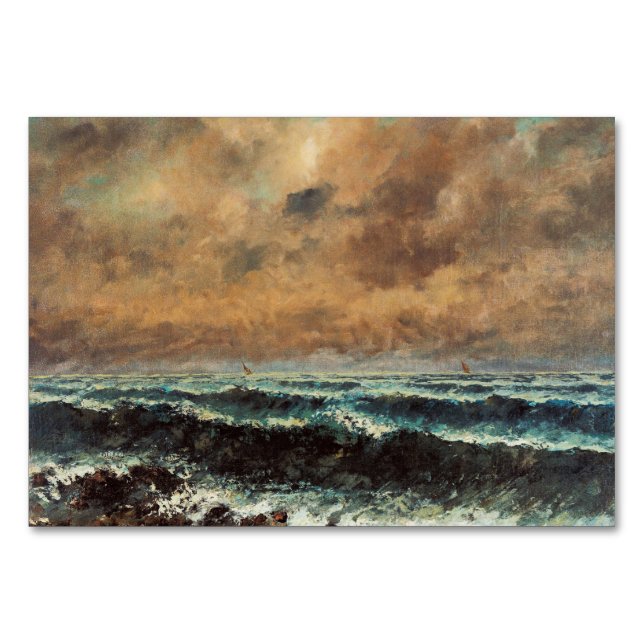 Numeração De Mesa Gustave Courbet - Mar do outono (Frente)
