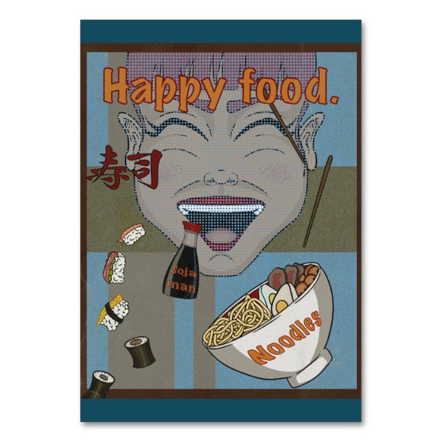 Numeração De Mesa Happy food (Frente)