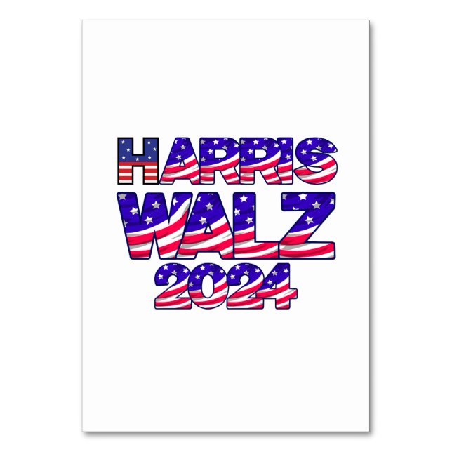 Numeração De Mesa Harris & Walz 2024 | Eleição (Frente)