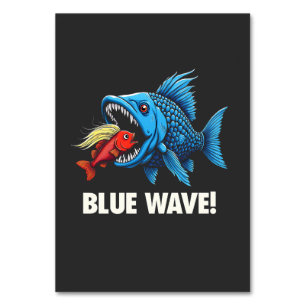 Numeração De Mesa Harris Walz Eleito Blue Waves Democrat Fish