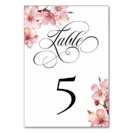 Numeração De Mesa Hawthorne Calligraphy Table Number Card