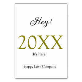 Numeração De Mesa Hey it's new year add year gold black simple. Mini