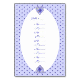 Numeração De Mesa Hibiscus & lace BLUE