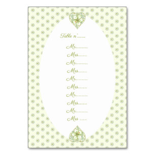 Numeração De Mesa Hibiscus & lace WHITE