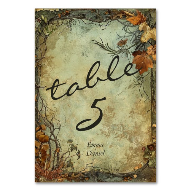 Numeração De Mesa Hobbiton Haven Wedding (Frente)