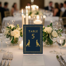 Numeração De Mesa Hórus egípcio e hieróglifos – Editável