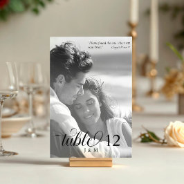 Numeração De Mesa I Have Found the One Black and White Photo