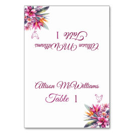 Numeração De Mesa Icon-Casamento De Aves De Capoeira Tropicais Por A