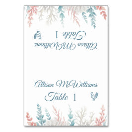 Numeração De Mesa Icon-Casamento de Pastel Coral-Poultry -