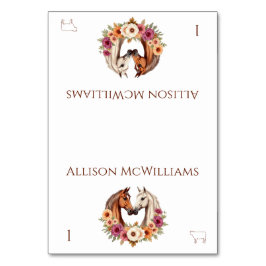 Numeração De Mesa Ícone de Carne de Cavalos Ocidentais