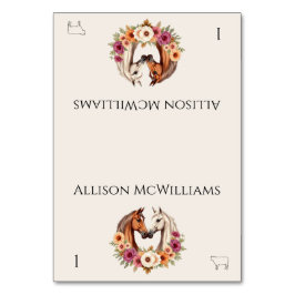 Numeração De Mesa Ícone de Carne de Cavalos Ocidentais