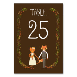 Numeração De Mesa Informações sobre Casamento de Gato e Raposa de Ma