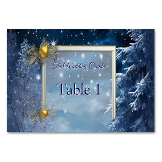 Numeração De Mesa INVERNO no Magnífico Mundo de Fantasia