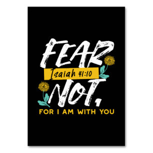 Numeração De Mesa Isaiah 41:10 - Medo não-Bíblia inspiracional Verse