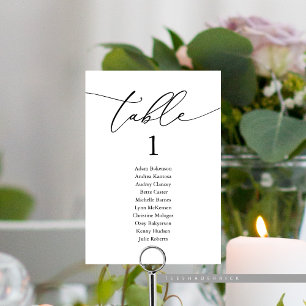Numeração De Mesa Jantar de Casamento, Mesa de Carta de Assentos de 