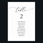 Numeração De Mesa Janto Casado, Mesa N do Gráfico de Convidados Mode<br><div class="desc">Cartão de Gráfico de Mesa de Assento de Convidado do Janto de Casamento,  tema romântico Clássico Moderno Personalize o texto e/ou remova e preencha com o tema de cor da sua festa de casamento.</div>