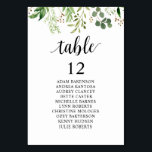Numeração De Mesa Janto Casado, Organigrama, Greenerescência<br><div class="desc">Bem-vindos aos seus convidados com esta elegante placa de número de tabela de assentos num tema verde magnífico. Esses cartões são obrigatórios para qualquer casamento ou evento que exija assento atribuído. Com o seu design minimalista, mas na moda, a placa de número da mesa de assentos apresenta uma bela ilustração...</div>