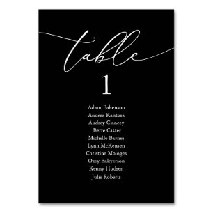 Numeração De Mesa Janto Casado, Quadro de Assentos de Convidado Mode