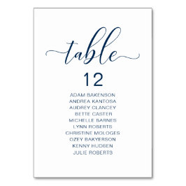 Numeração De Mesa Janto Casamento Elegante, Mesa de Gráfico de Assen