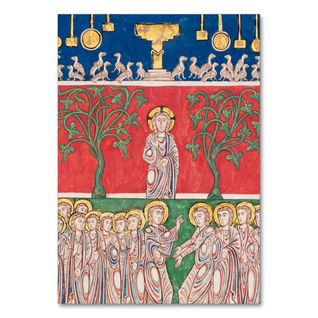 Numeração De Mesa Jesus Cristo e 12 Apóstolos (Frente)
