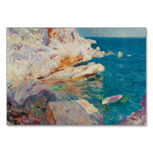 Numeração De Mesa Joaquin Sorolla Y Bastida - Rochas Em Javea.