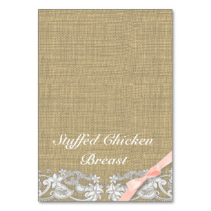 Numeração De Mesa Lace da Vintage e talento da Comida do Arco de Blu