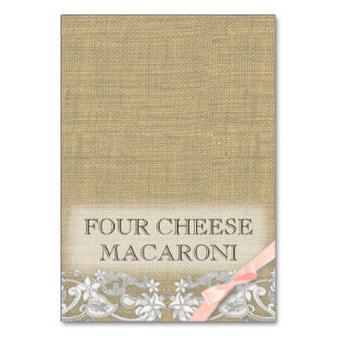 Numeração De Mesa Lace da Vintage e talento da Comida do Arco de Blu