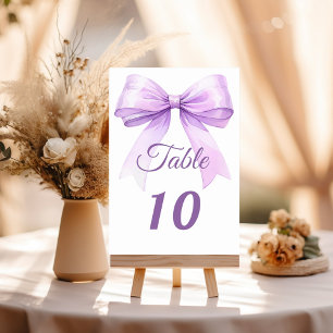 Numeração De Mesa Laço de lavanda