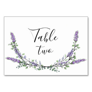 Numeração De Mesa Lavanda e Eucalipto