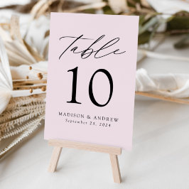 Numeração De Mesa Lavanda Purple Modern Elegance Weding