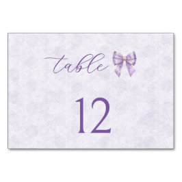 Numeração De Mesa Lavender Wisteria Ribbon – Japanese-Inspired