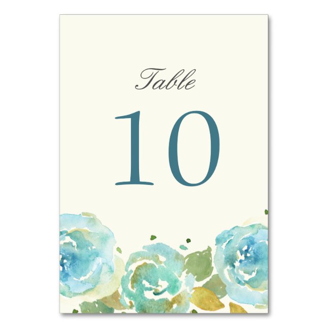 Numeração De Mesa Lavish Florals Table Number Cards (Frente)