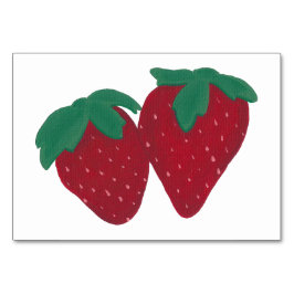 Numeração De Mesa Leitura de FlashCards de Comida Strawberry para ad