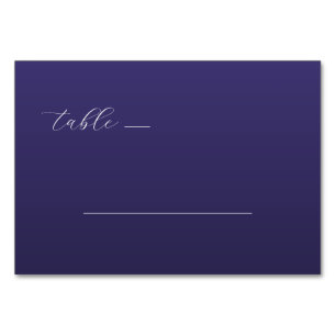 Numeração De Mesa Linha Minimalista Roxa Elegante