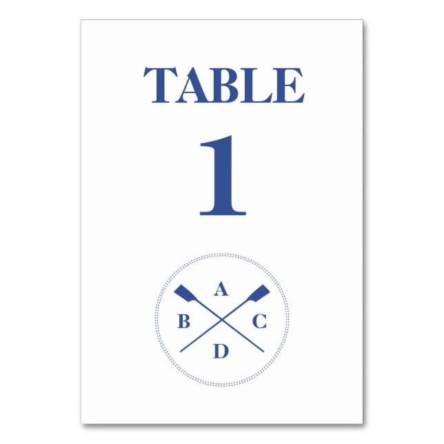 Numeração De Mesa Linhas cruzadas de contrarrótulo (Frente)