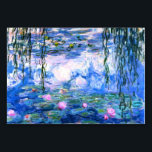 Numeração De Mesa Lírios de Água Rosa Monet<br><div class="desc">Uma placa de mesa de lírios cor-de-rosa monet,  com lindos lírios de água rosa flutuando em um lago azul calmo com almofadas de lírios. Um presente de Monet excelente para fãs do impressionismo e da arte francesa. Inimpressionismo sereno na natureza com lindas flores e paisagem de lagoas cênicas.</div>