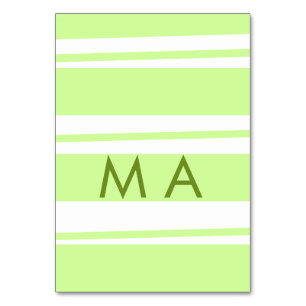 Numeração De Mesa Listras neon verdes padrão grego monograma de letr