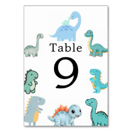 Numeração De Mesa Little Dinosaur Cute Baby Shower