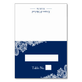 Numeração De Mesa Local de Casamento do Local Branco Azul-Marinho El