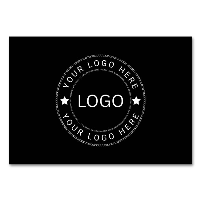 Numeração De Mesa Logotipo Personalizado (Frente)
