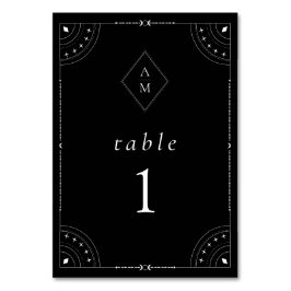 Numeração De Mesa Lua Celestial e Estrelas