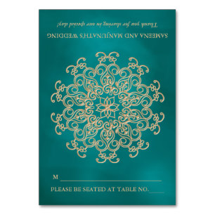 Numeração De Mesa Lugar indiano do assento do estilo da barraca da